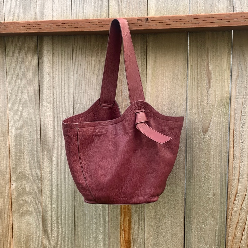 Lucky Brand wine red Leather bag Jeun Tote